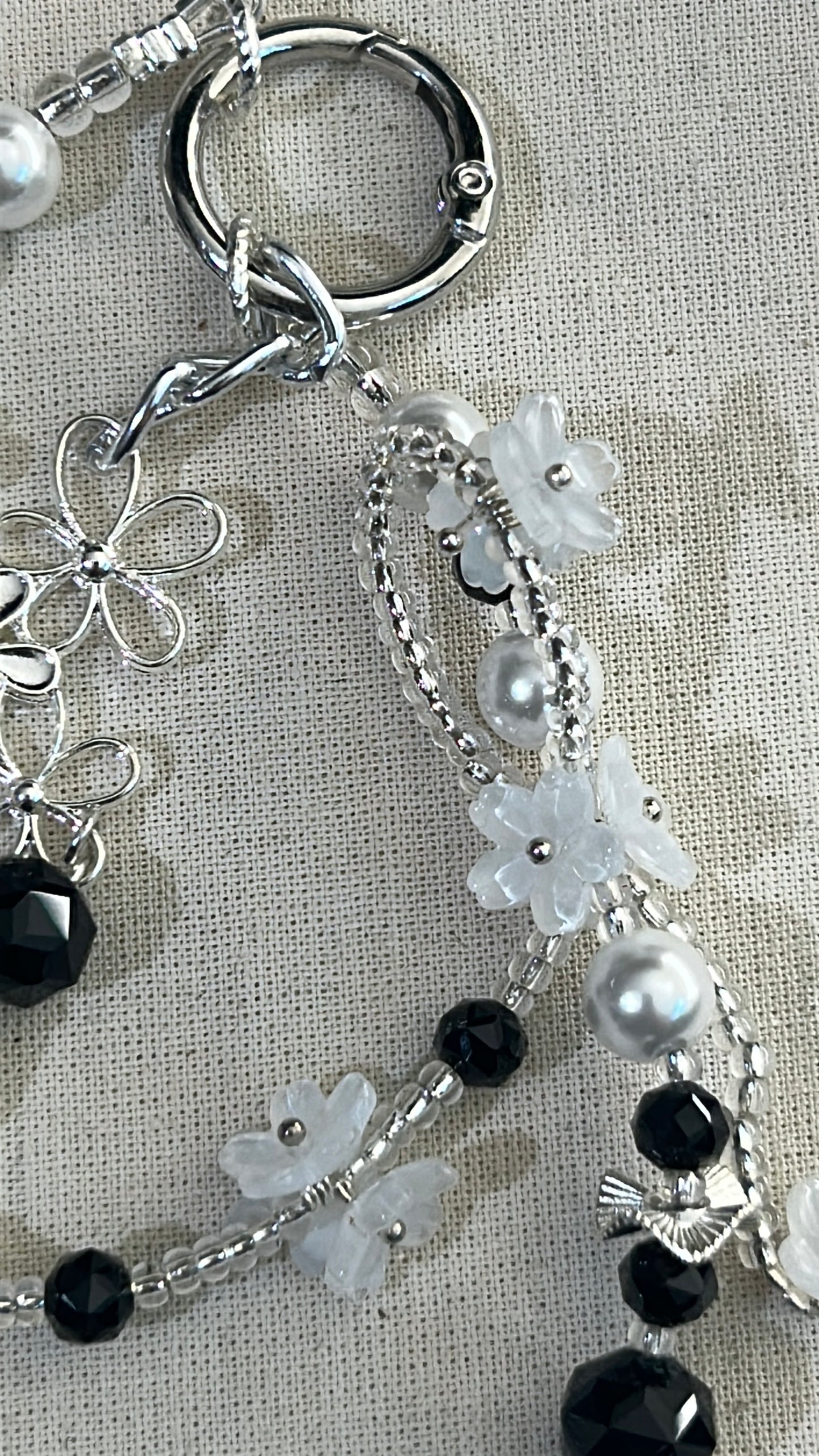 Midnight Pearl Luxe Bag Charm