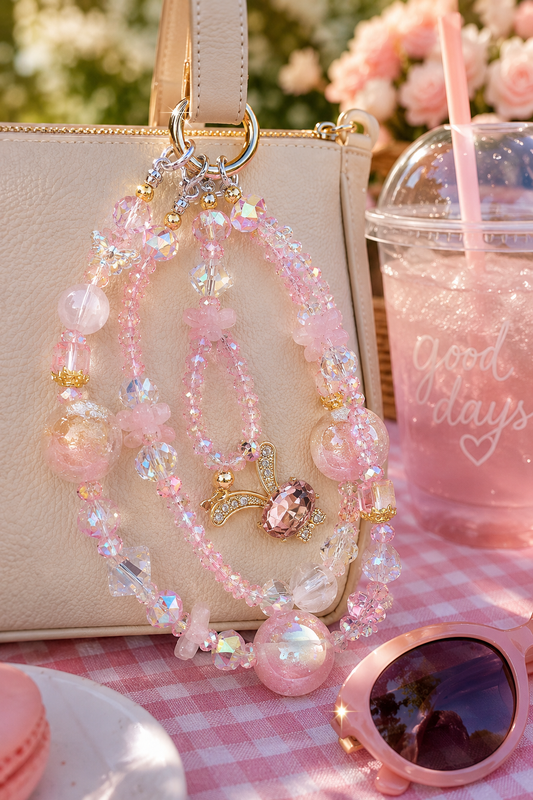 Blush Bunny Bag Charm