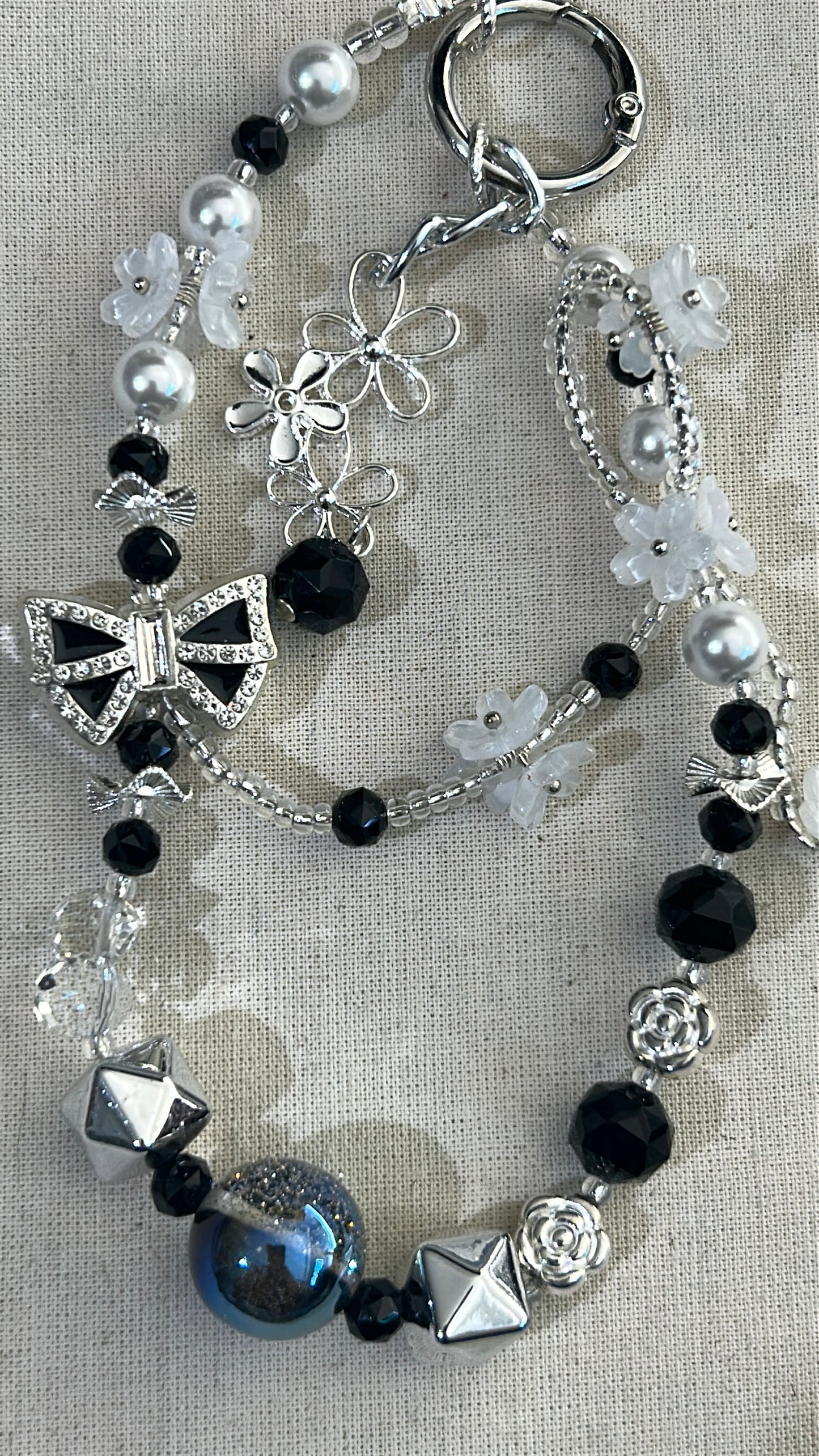 Midnight Pearl Luxe Bag Charm