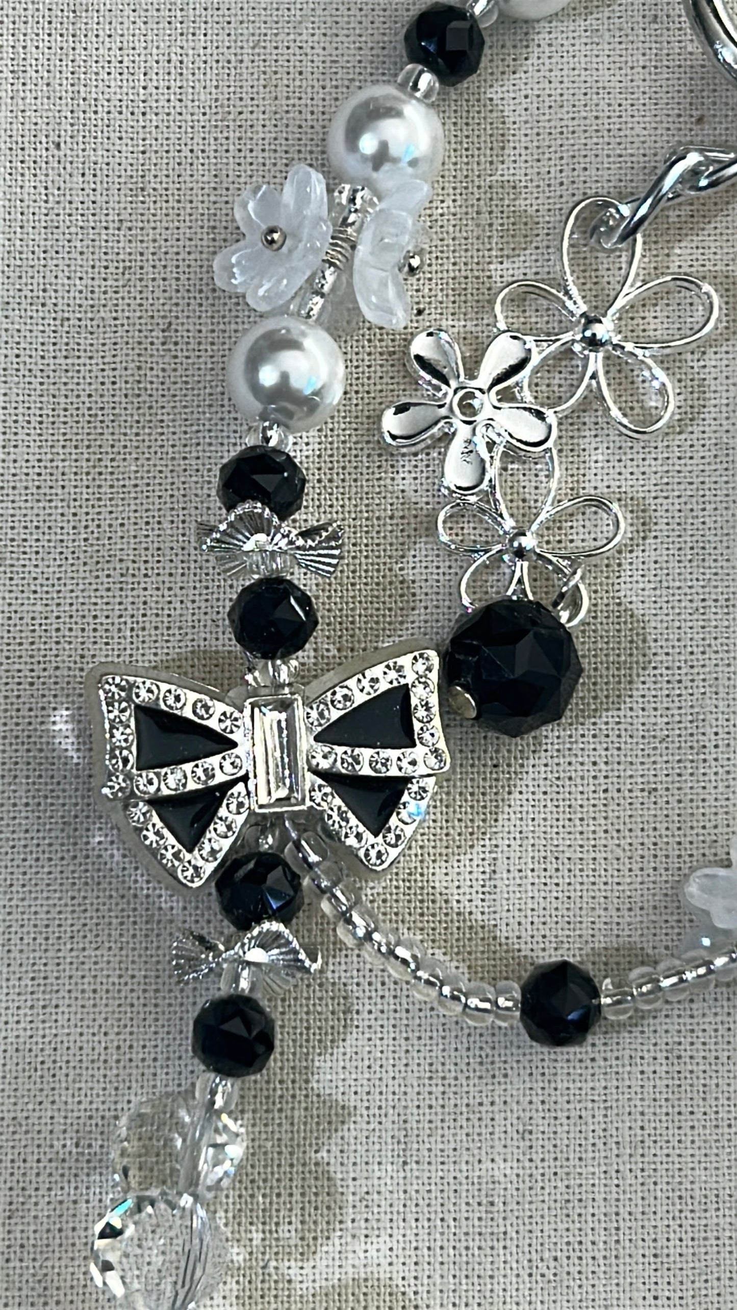 Midnight Pearl Luxe Bag Charm